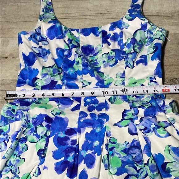 Ralph Lauren Blue Floral Mini Dress - Picture 5 of 11